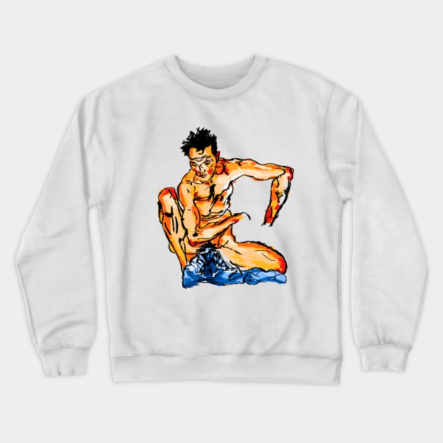 Egon Schiele Crewneck Sweatshirt by Antho